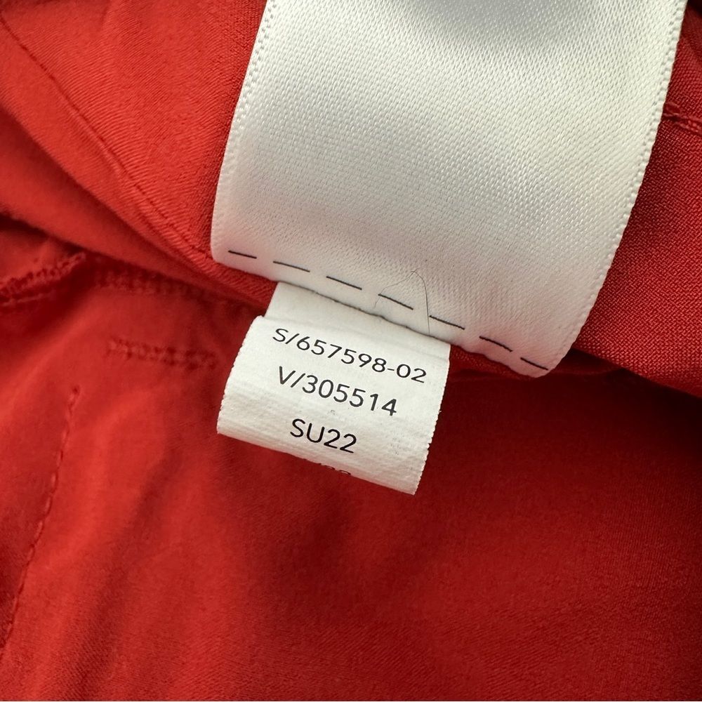 Athleta Avenue Wide Leg Crop Pant Currant Red Women’s Size 16 - Picture 9 of 13